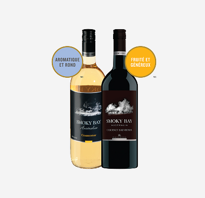 White or red wine smoky bay