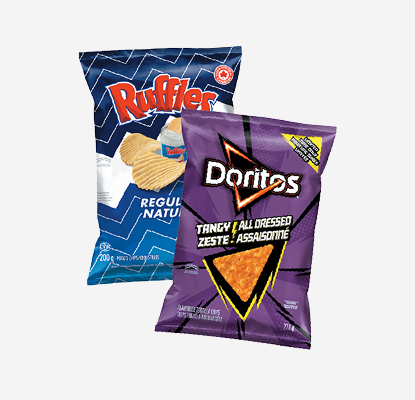 ruffle doritos croustilles