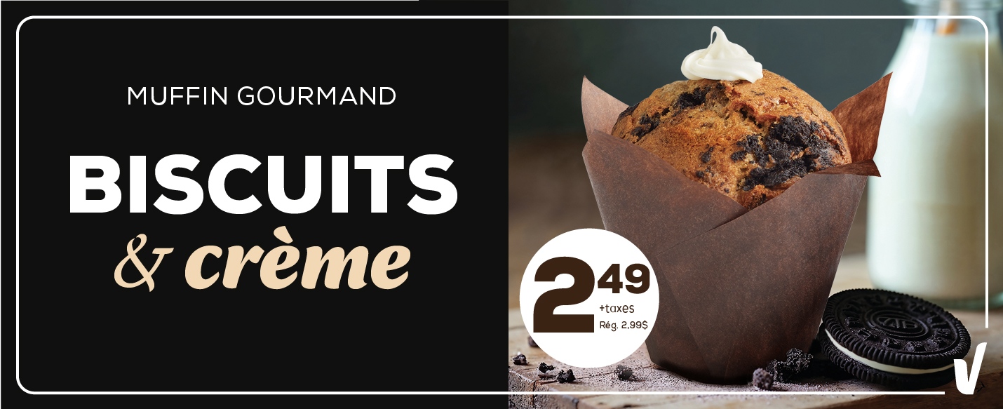 Biscuits creme muffin